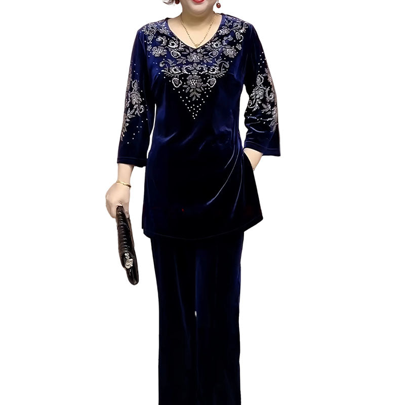 Elvire | Elegantní dvoudílný sametový set
